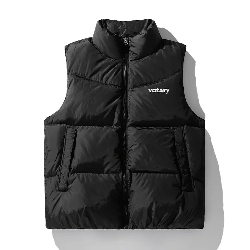 Unisex Leichte gesteppte Thermoweste mit Stehkragen, Reißverschluss und Eingrifftaschen Drune