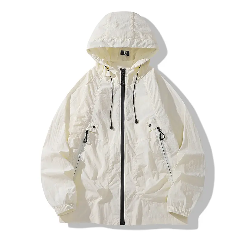 Unisex Leichte Regenjacke mit verstellbarer Kapuze Drune