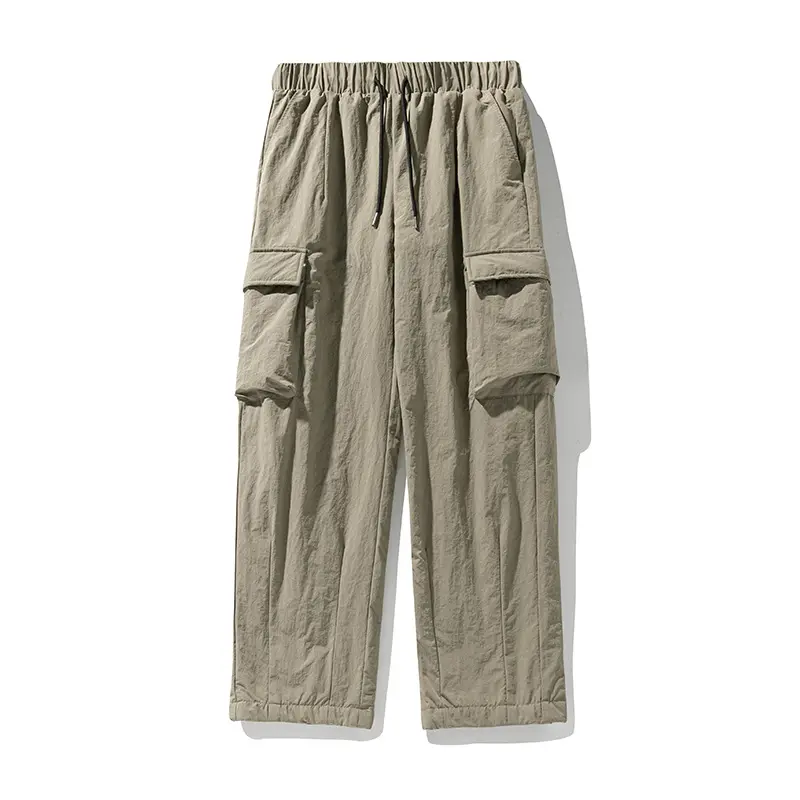 Unisex Locker geschnittene Utility-Cargo-Hose aus Crinkle-Nylon mit elastischem Bund Drune