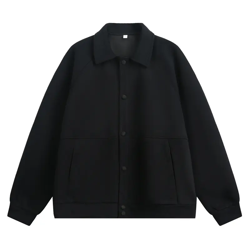 Unisex Oversize-Jacke mit Raglanärmeln und Druckknopfverschluss Drune