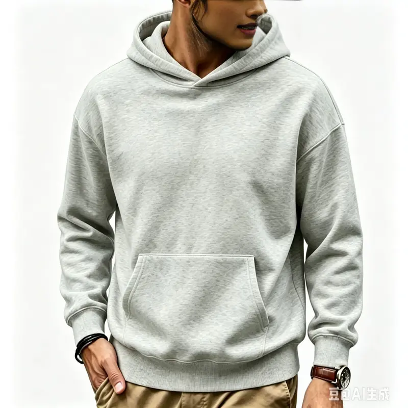 Unisex Oversize-Kapuzenpullover mit Kängurutasche, Raglanärmeln und gerippten Bündchen Drune