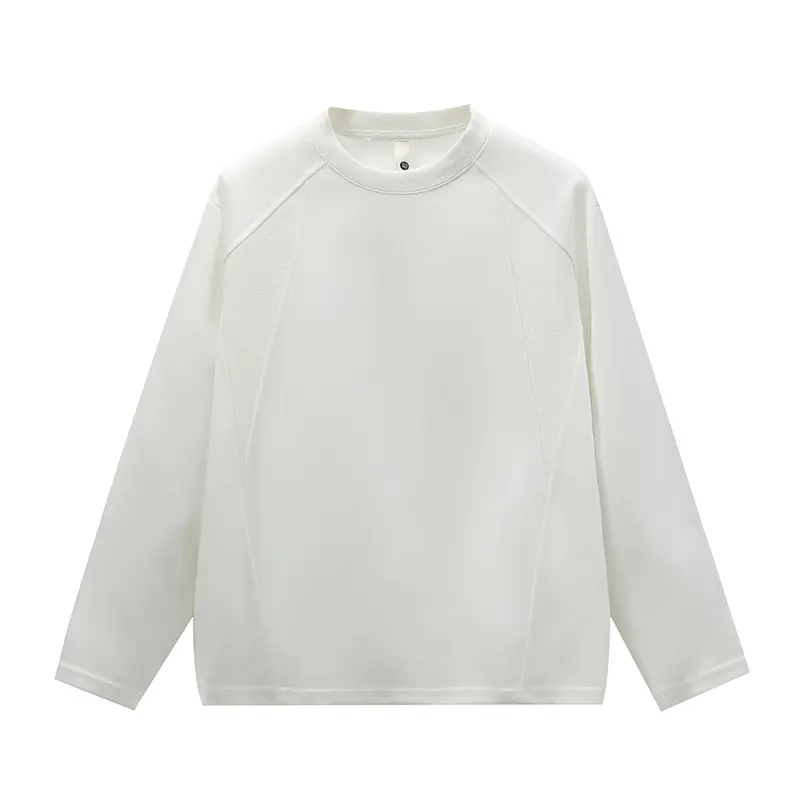 Unisex Oversize Rundhals-Sweatshirt mit Raglannähten und feiner Struktur Drune