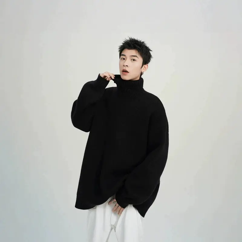 Unisex Oversized Rollkragenpullover Drune