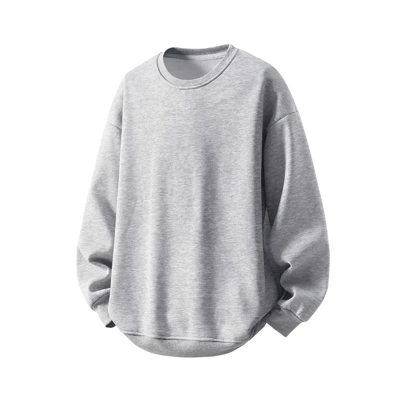 Unisex Oversized Rundhals-Sweatshirt aus French-Terry mit überschnittener Schulter Drune