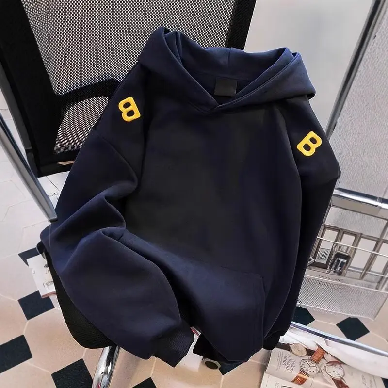 Unisex Urbaner Kapuzenpullover mit großem Druck Drune