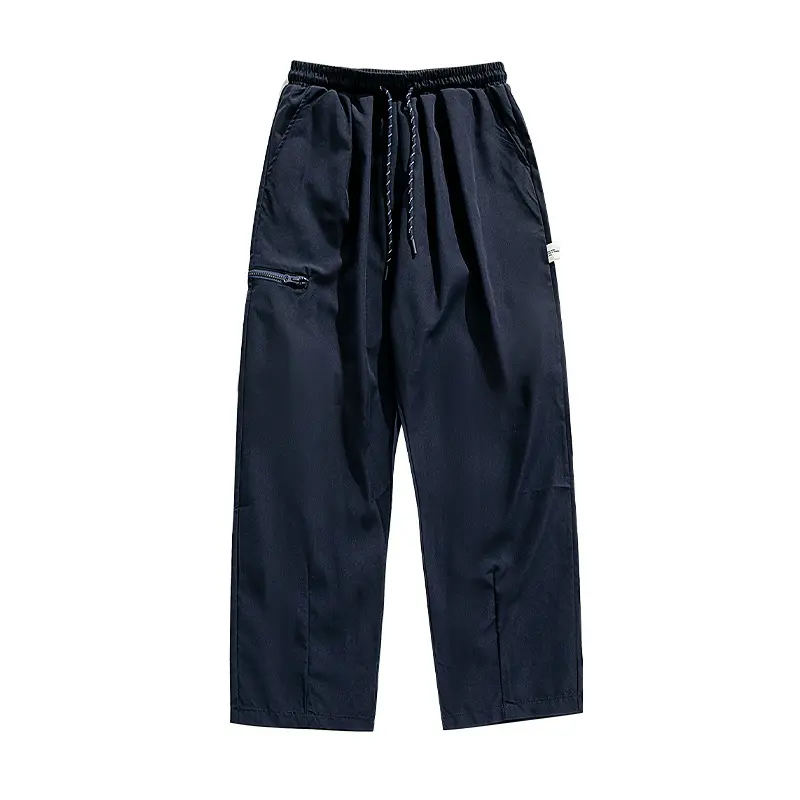 Unisex Weite Utility-Hose im Relaxed‑Fit mit elastischem Tunnelzugbund und seitlicher Reißverschlusstasche Drune