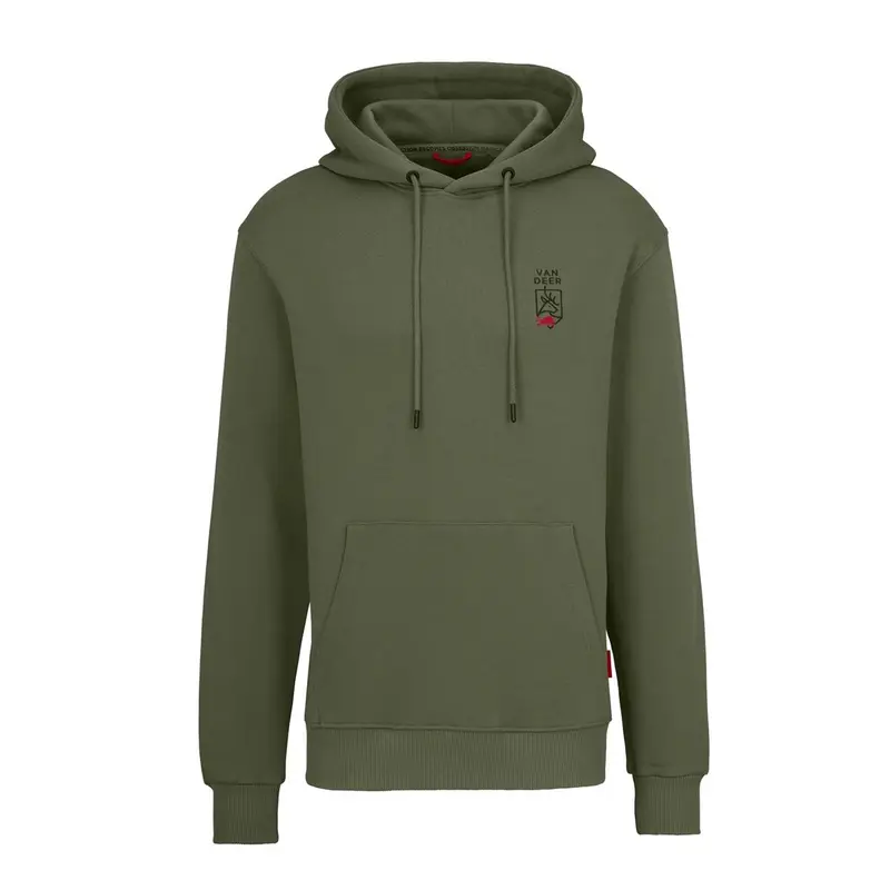VAN DEER ESSENTIAL HOODIE - khaki