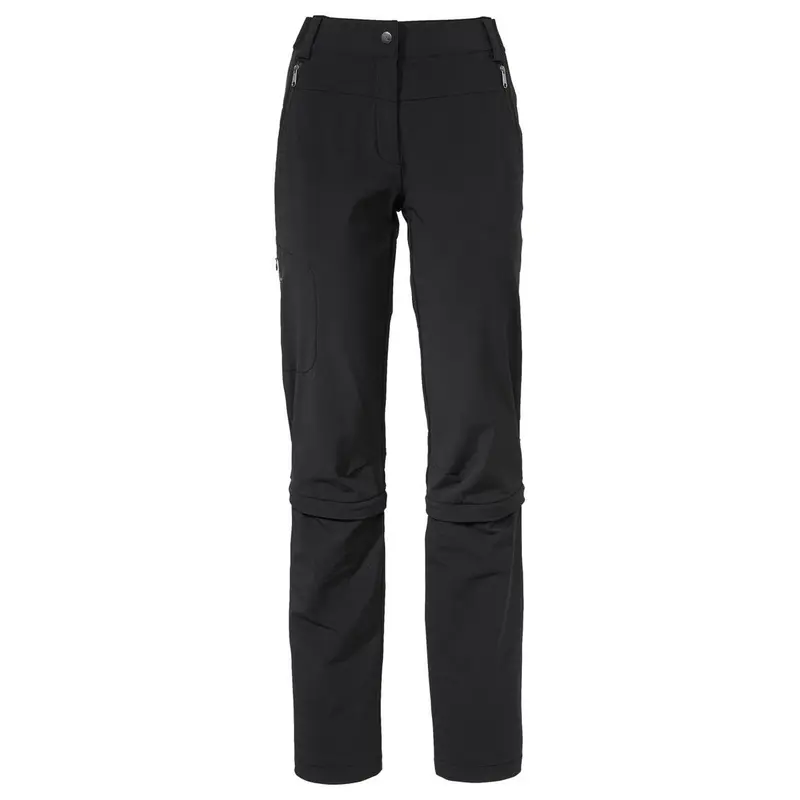 Vaude Farley Stretch Capri T-Zip III short black Damen Trekkinghose