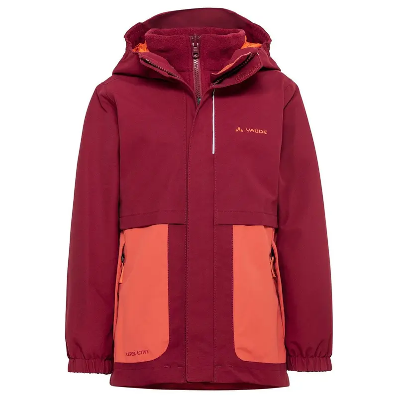 VAUDE Kids Campfire 3in1 Jacket Girls salsa/orange