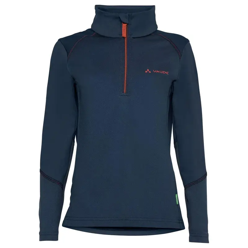 VAUDE Kids Livigno Halfzip dark sea/orange