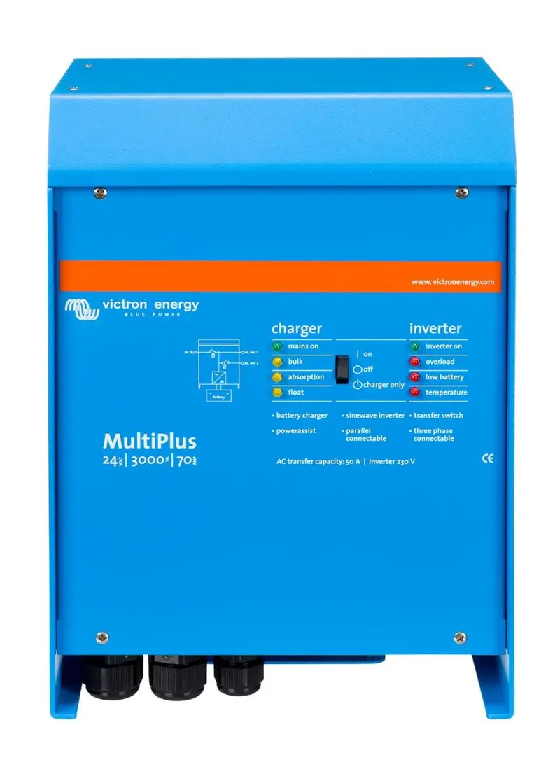 Victron MultiPlus 24/3000/70-16 Wechselrichter 2400W und Ladegerät 70A