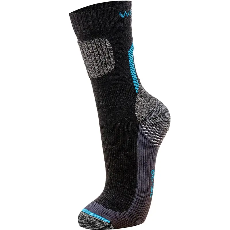 Wapiti Trekkingsocke SK06 Merino Kinder schwarz-ozean