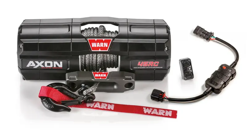 WARN Seilwinde AXON 45-RC 2041 kg Zugkraft, mit 8m Synthetik Seil