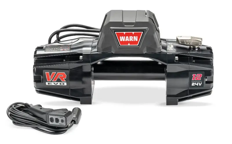 WARN Seilwinde VR EVO 12 24V 5.440 Kg Zugkraft, ohne Seil, inkl. OLI
