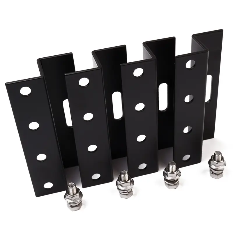 WATTSTUNDE® 100 mm Aluminium Z-Winkel HSZ100 schwarz Halterung