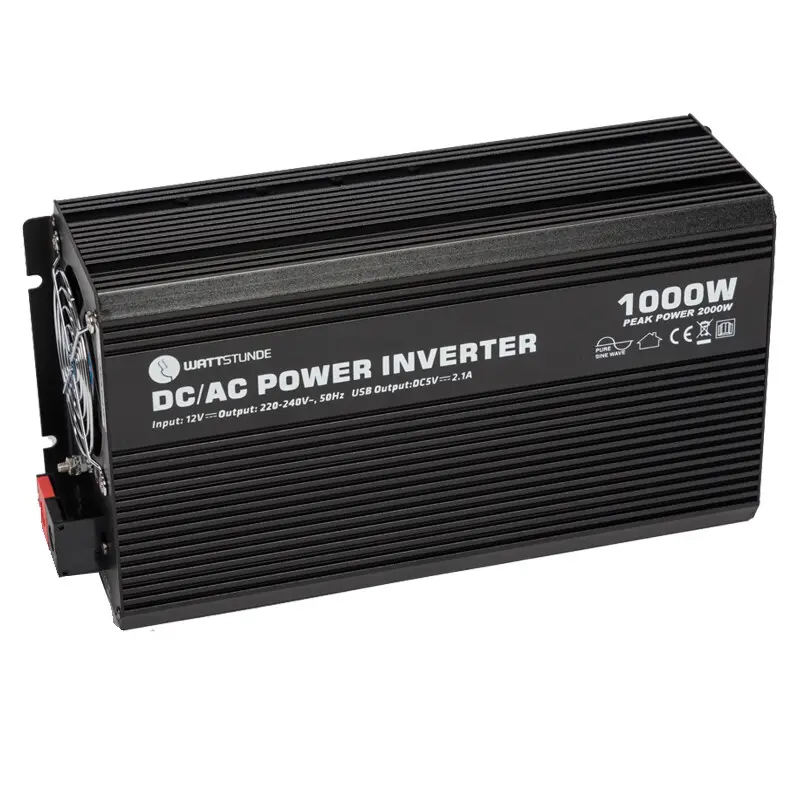 WATTSTUNDE® 1000 W / 2000 W 12 V Sinus Spannungswandler WS12/1000SI