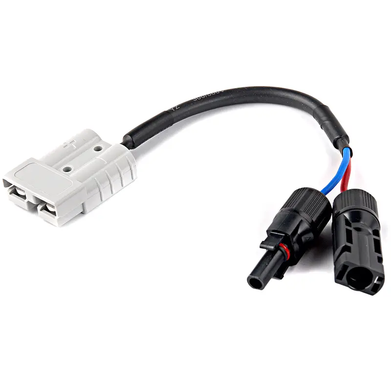 WATTSTUNDE® Adapterkabel (2 x) 4 mm² Typ-MC4/A50 20 cm schwarz