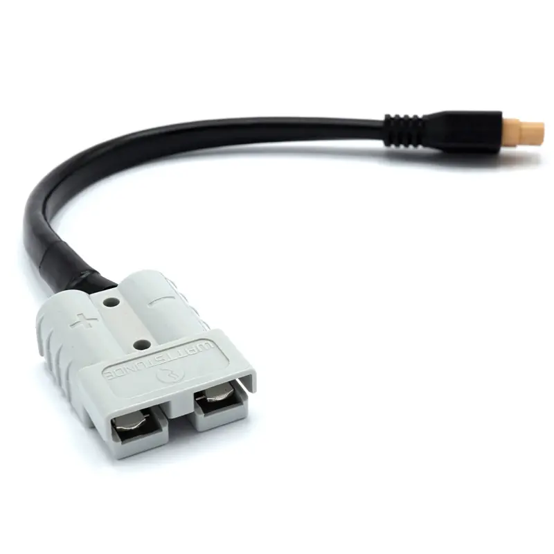 WATTSTUNDE® Adapterkabel 4 mm² A50/XT60 weiblich 3Pin 20 cm schwarz