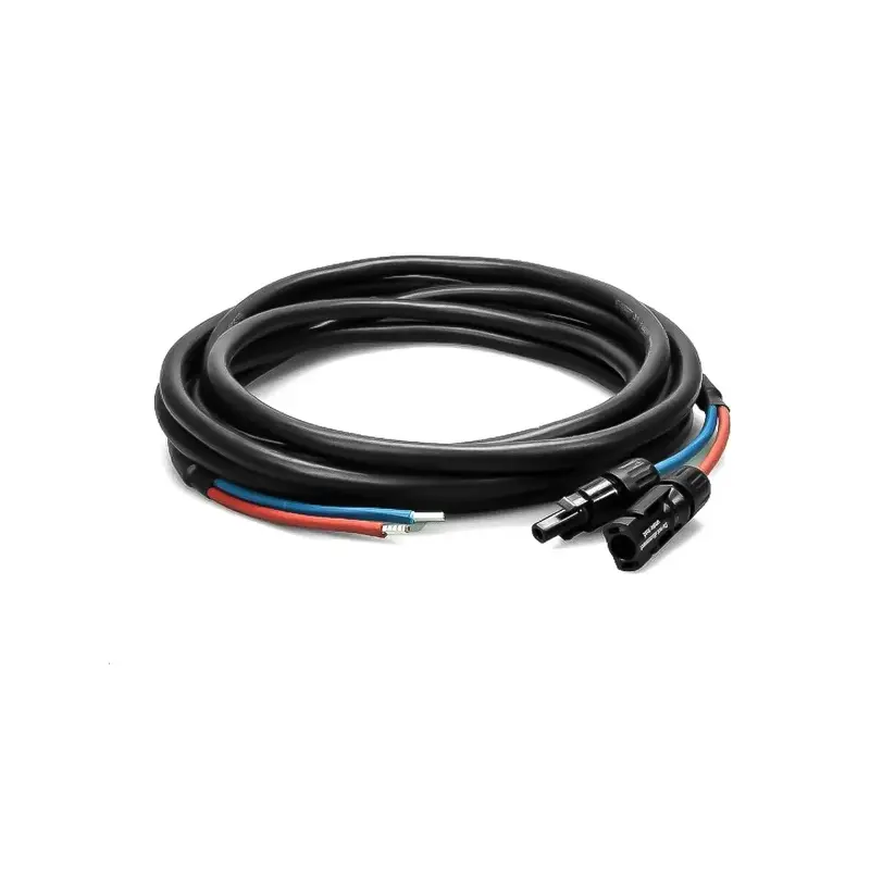 WATTSTUNDE® Anschlusskabel (2 x) 4 mm² Typ-MC4/Aderendhülse 5 m schwarz