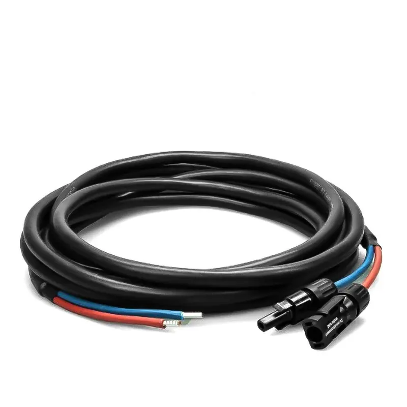 WATTSTUNDE® Anschlusskabel (2x)6 mm² Typ-MC4/Aderendhülse 10 m schwarz