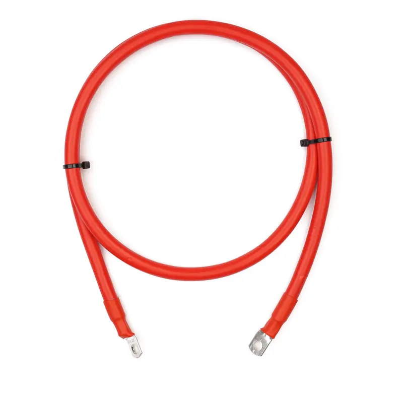 WATTSTUNDE® Batteriekabel 25 mm² M8/M8 130 cm rot