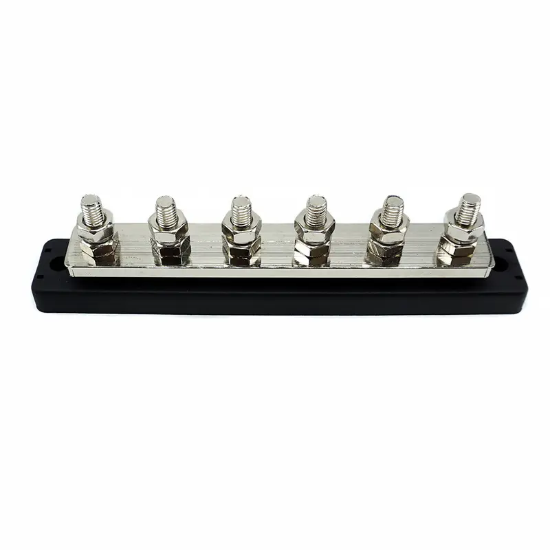 WATTSTUNDE® Busbar 6xM8 300 A / 70 V schwarz