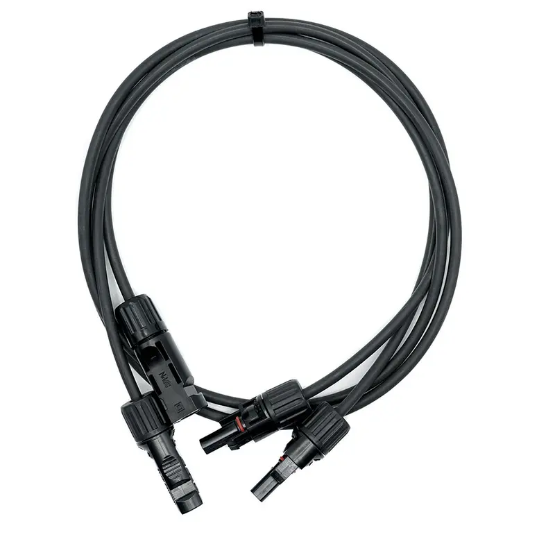 WATTSTUNDE® Solarverlängerungskabel 2x4 mm² Typ-MC4/Typ-MC4 10 m schwarz