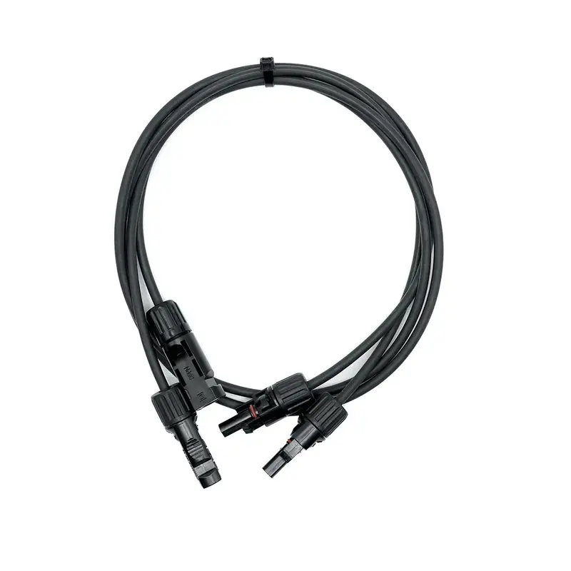 WATTSTUNDE® Solarverlängerungskabel 2x6 mm² Typ-MC4/Typ-MC4 10 m schwarz