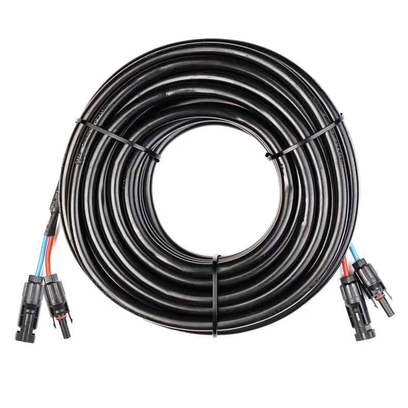 WATTSTUNDE® Verlängerungskabel (2 x) 4 mm² Typ-MC4/Typ-MC4 15 m schwarz