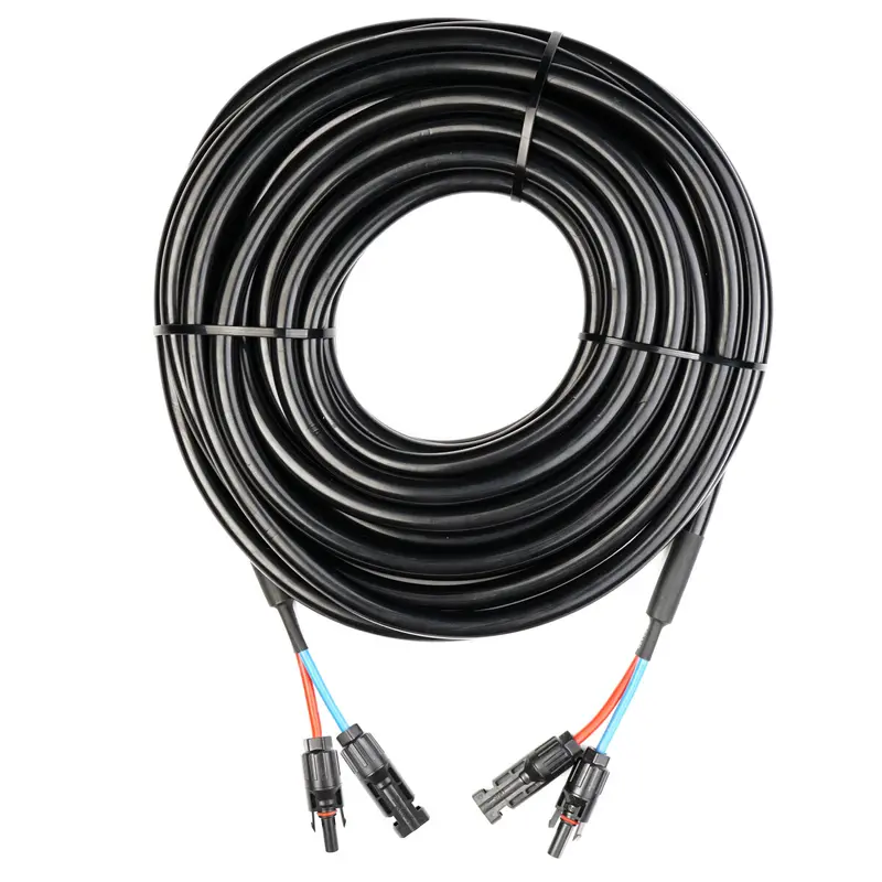 WATTSTUNDE® Verlängerungskabel (2x)6 mm² Typ-MC4/Typ-MC4 15 m schwarz