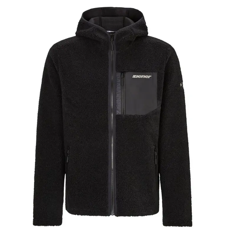 Ziener Juha man black Herren Fleecejacke