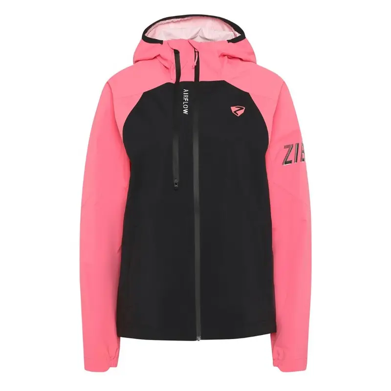 Ziener Nehle jacket lady black strawberry sorbet Damen Radjacke